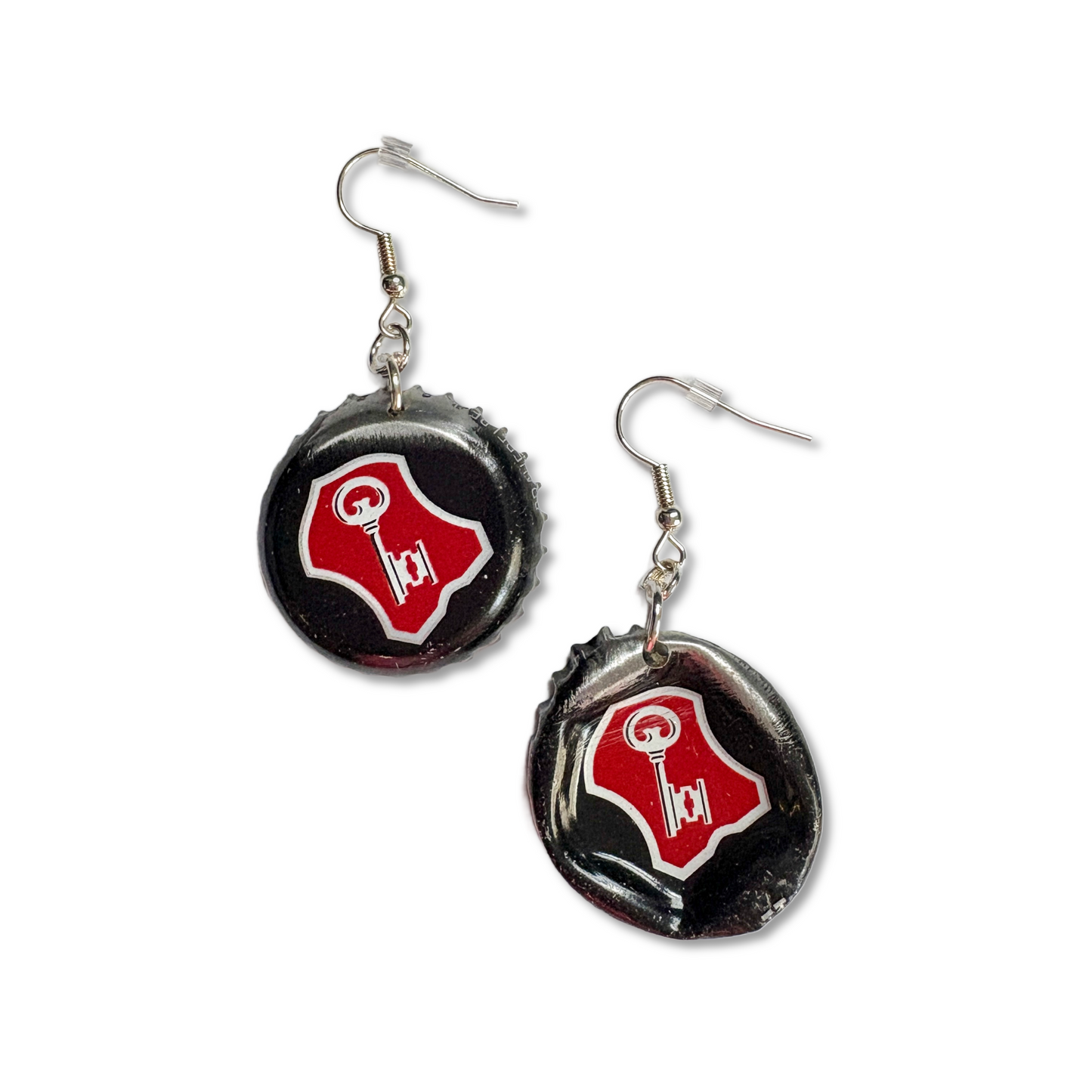 Bottle Cap Earrings - Various styles of Blues & Blacks