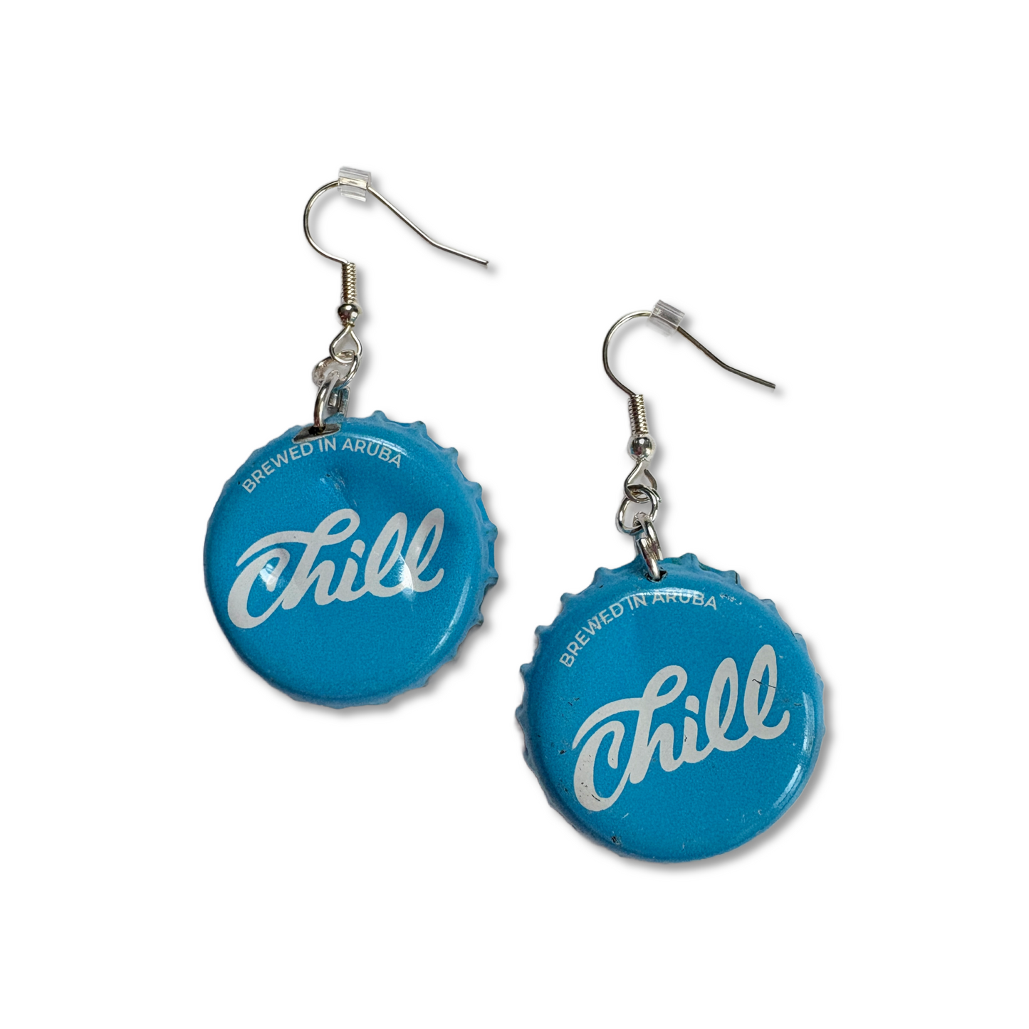 Bottle Cap Earrings - Various styles of Blues & Blacks