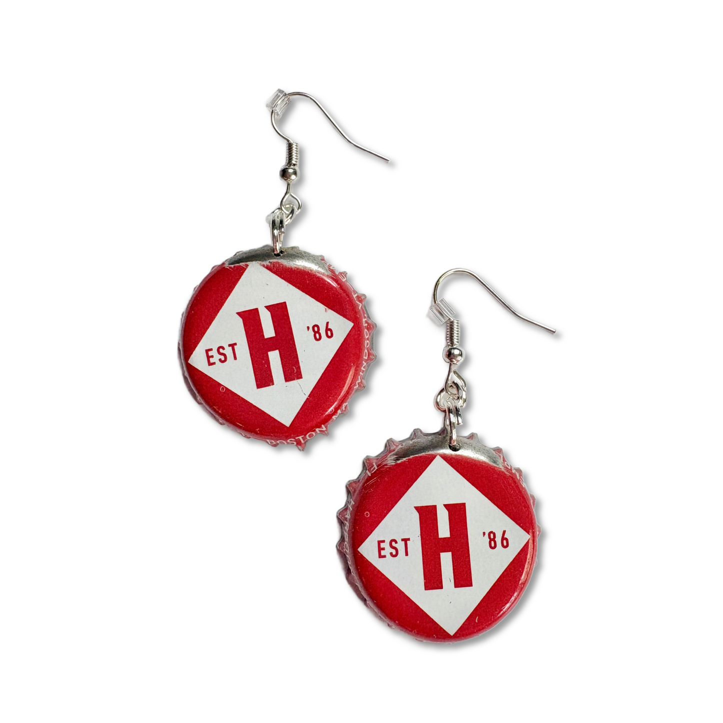 Bottle Cap Earrings - Various styles of Reds & Oranges