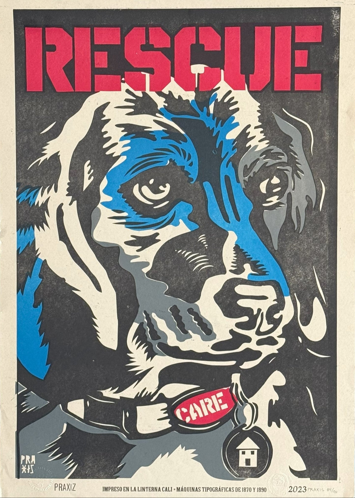 Rescue Dog Print