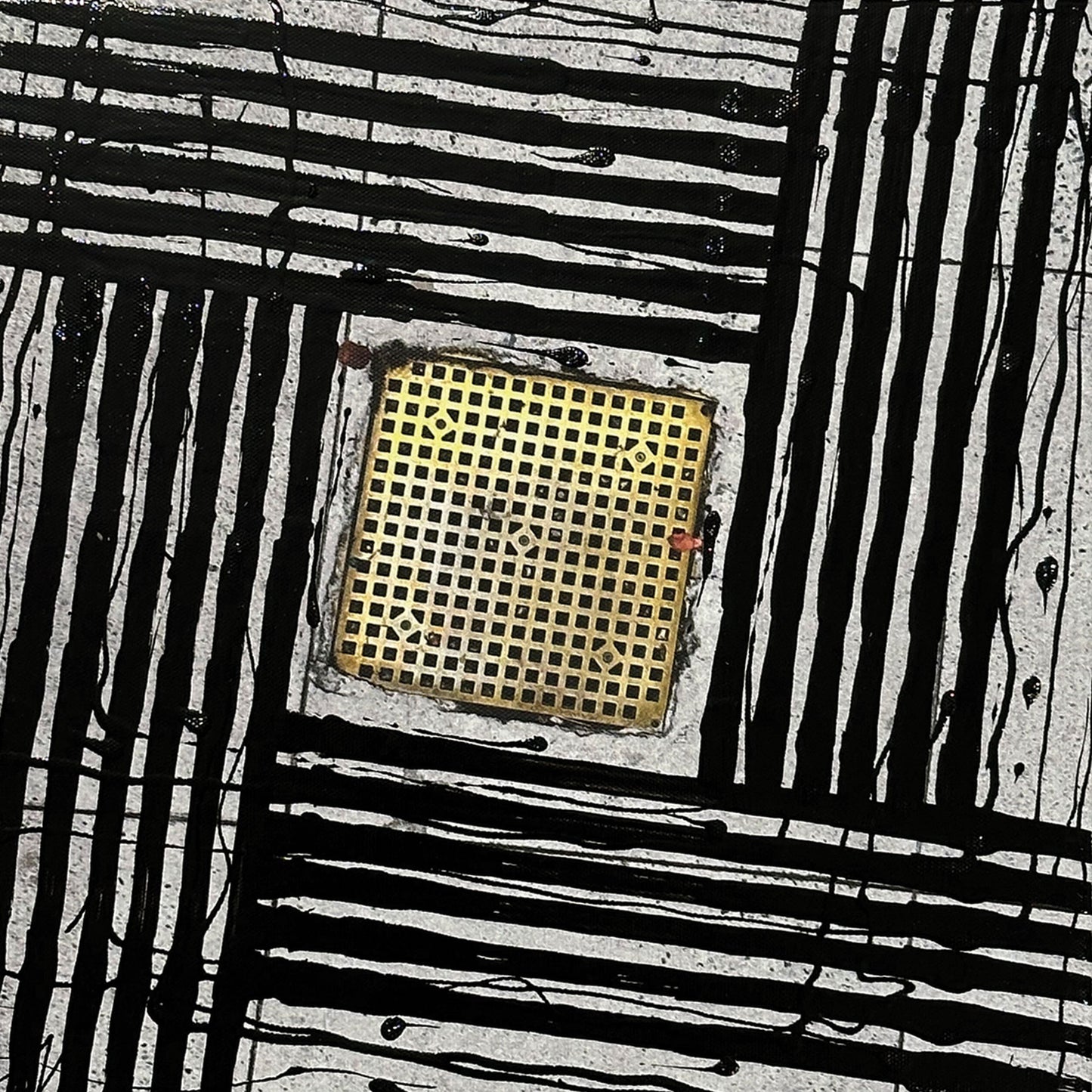 Square Grate Zen - Black