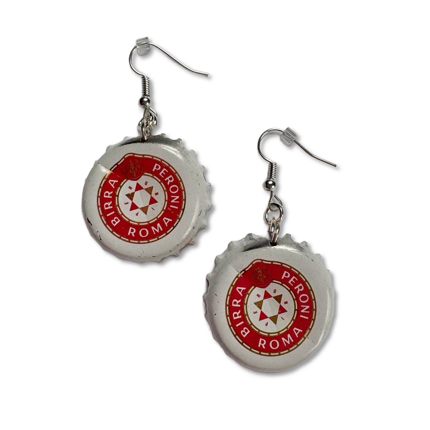 Bottle Cap Earrings - Various styles of Reds & Oranges