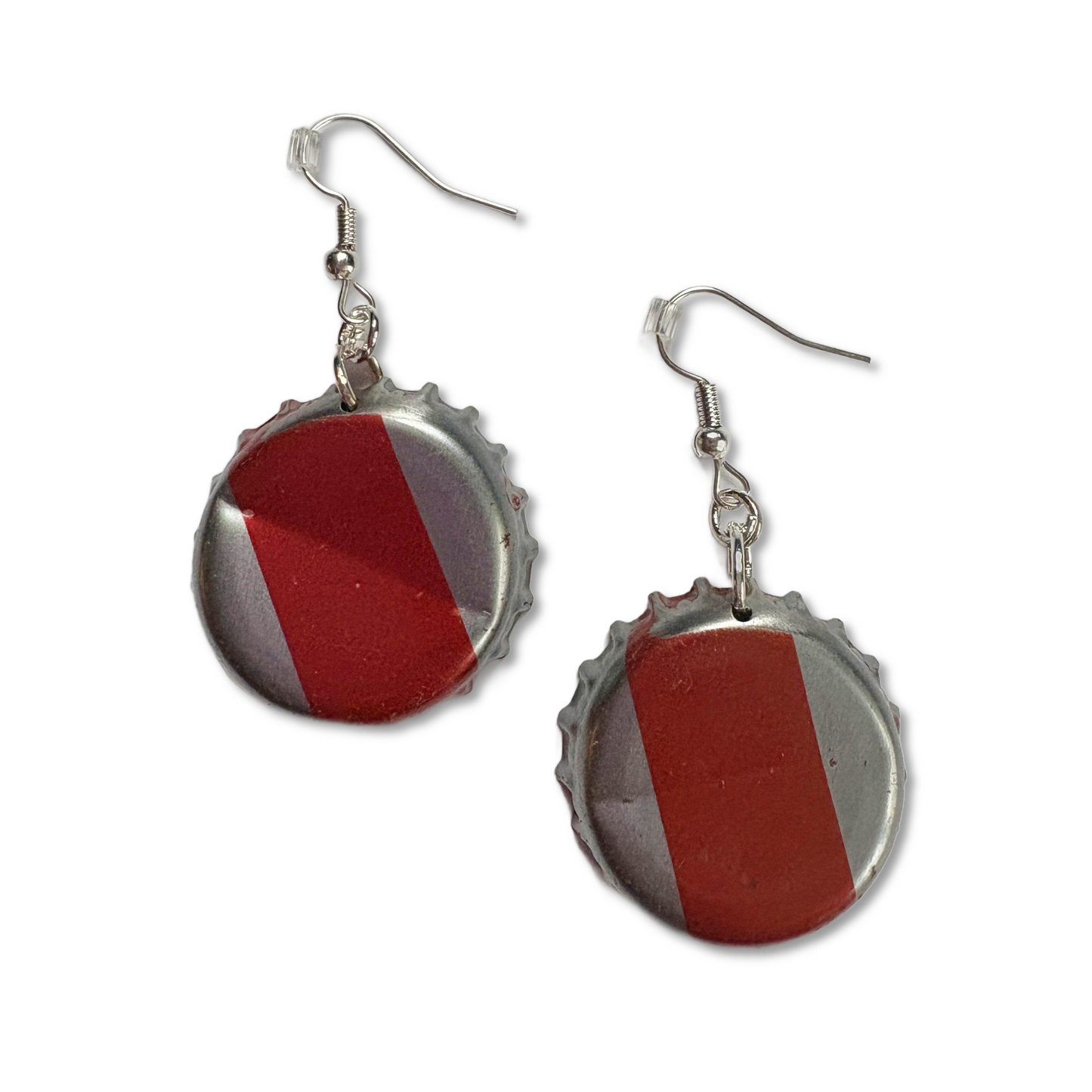 Bottle Cap Earrings - Various styles of Reds & Oranges