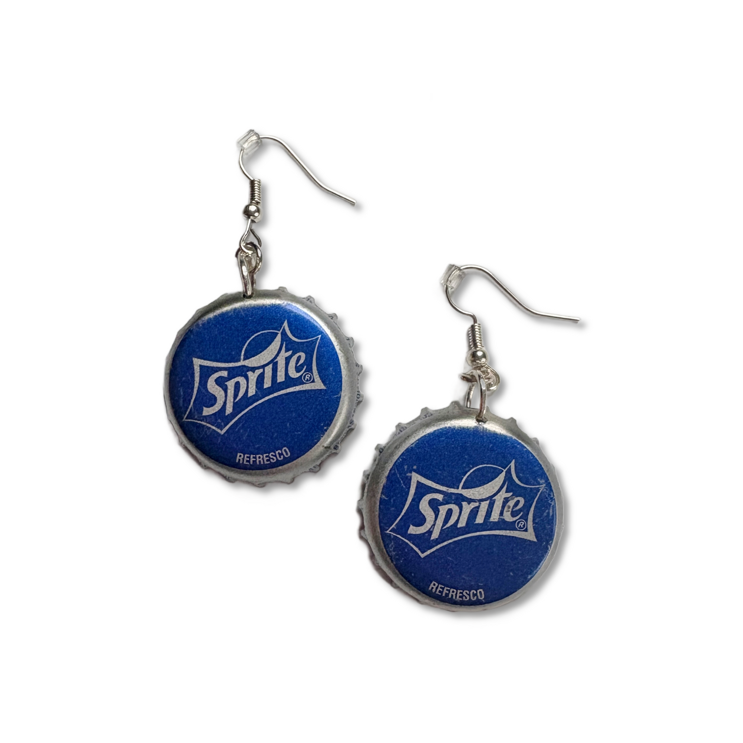 Bottle Cap Earrings - Various styles of Blues & Blacks