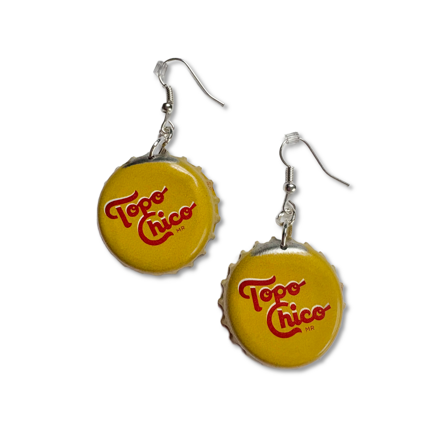Bottle Cap Earrings - Various styles of Yellows & Golds