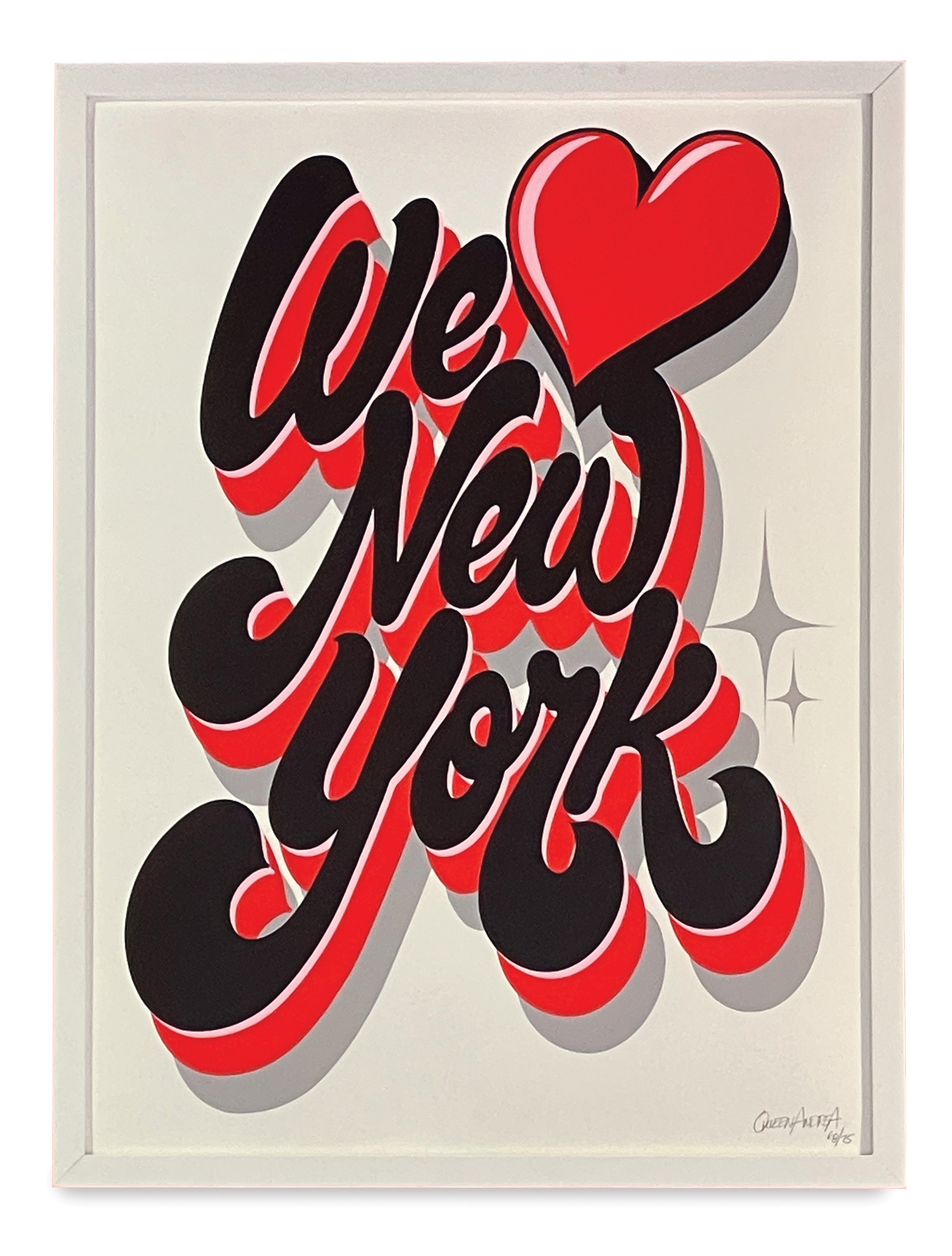 Love New York Print Pattern Floor Mat