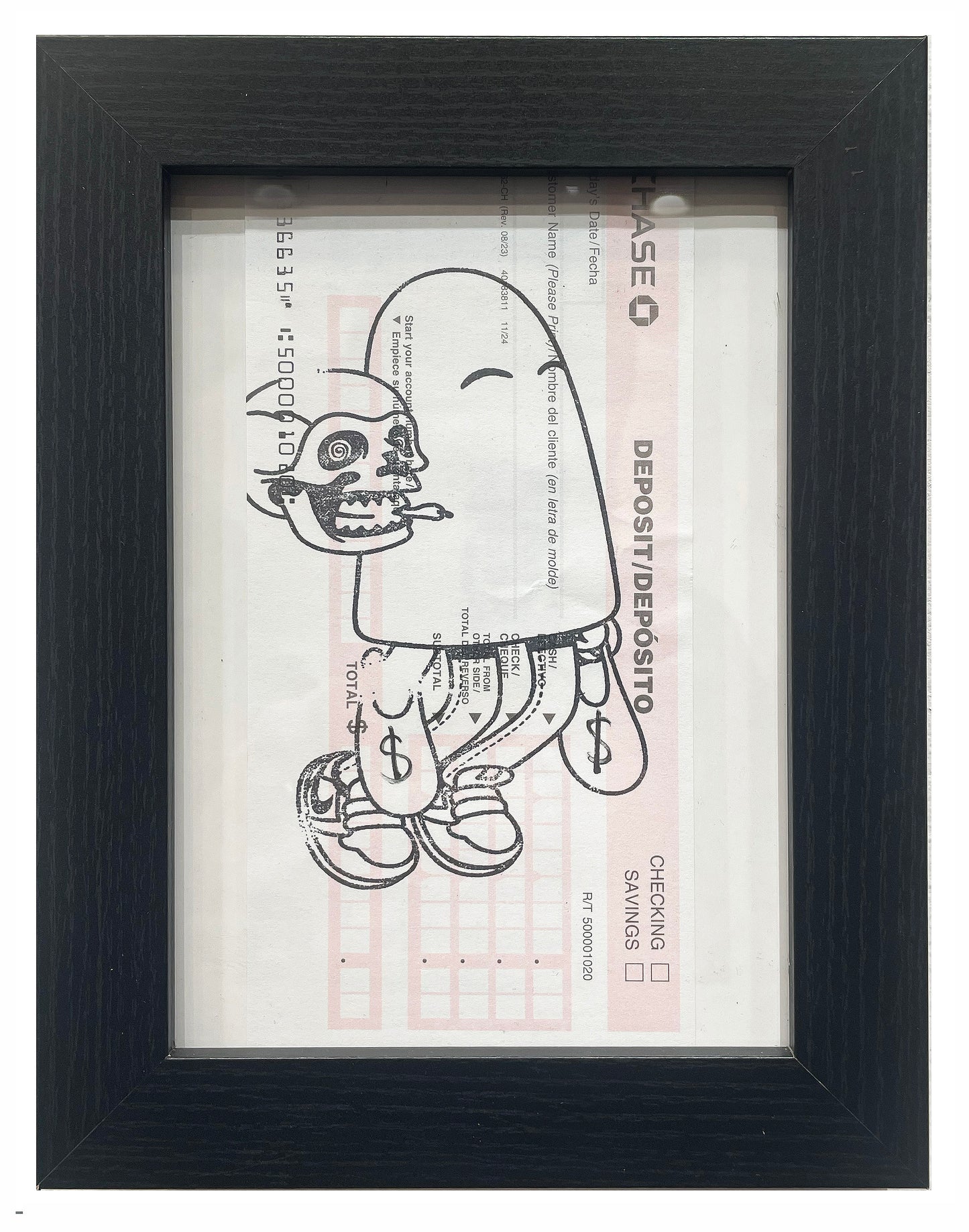 MX x RB Money Stamp - Framed