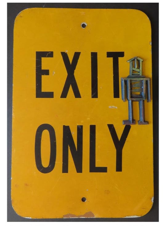 EXIT ONLY - Yellow