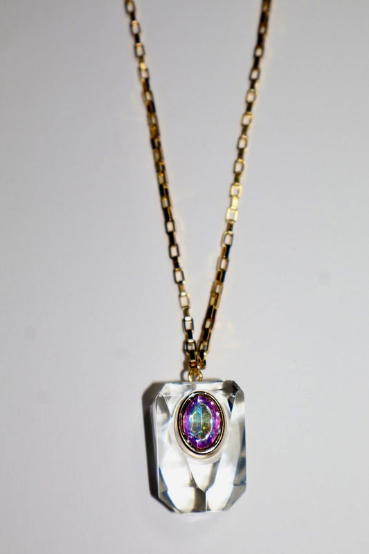 Iridescent City Necklace