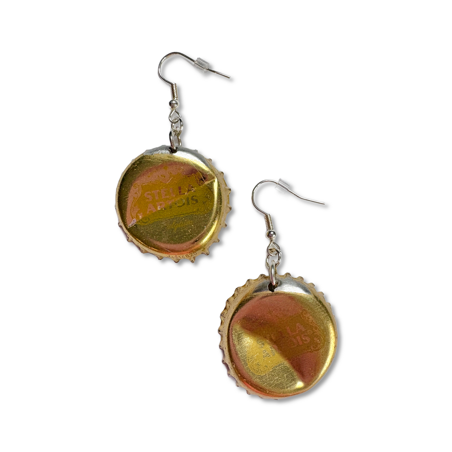 Bottle Cap Earrings - Various styles of Yellows & Golds