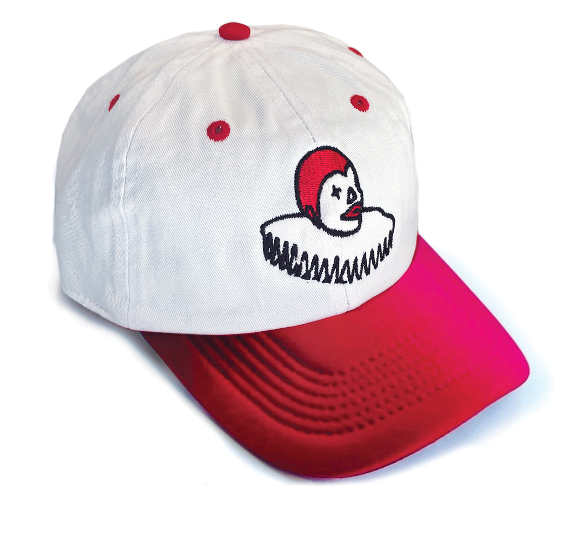 Clown Soldier Hat - Red & White