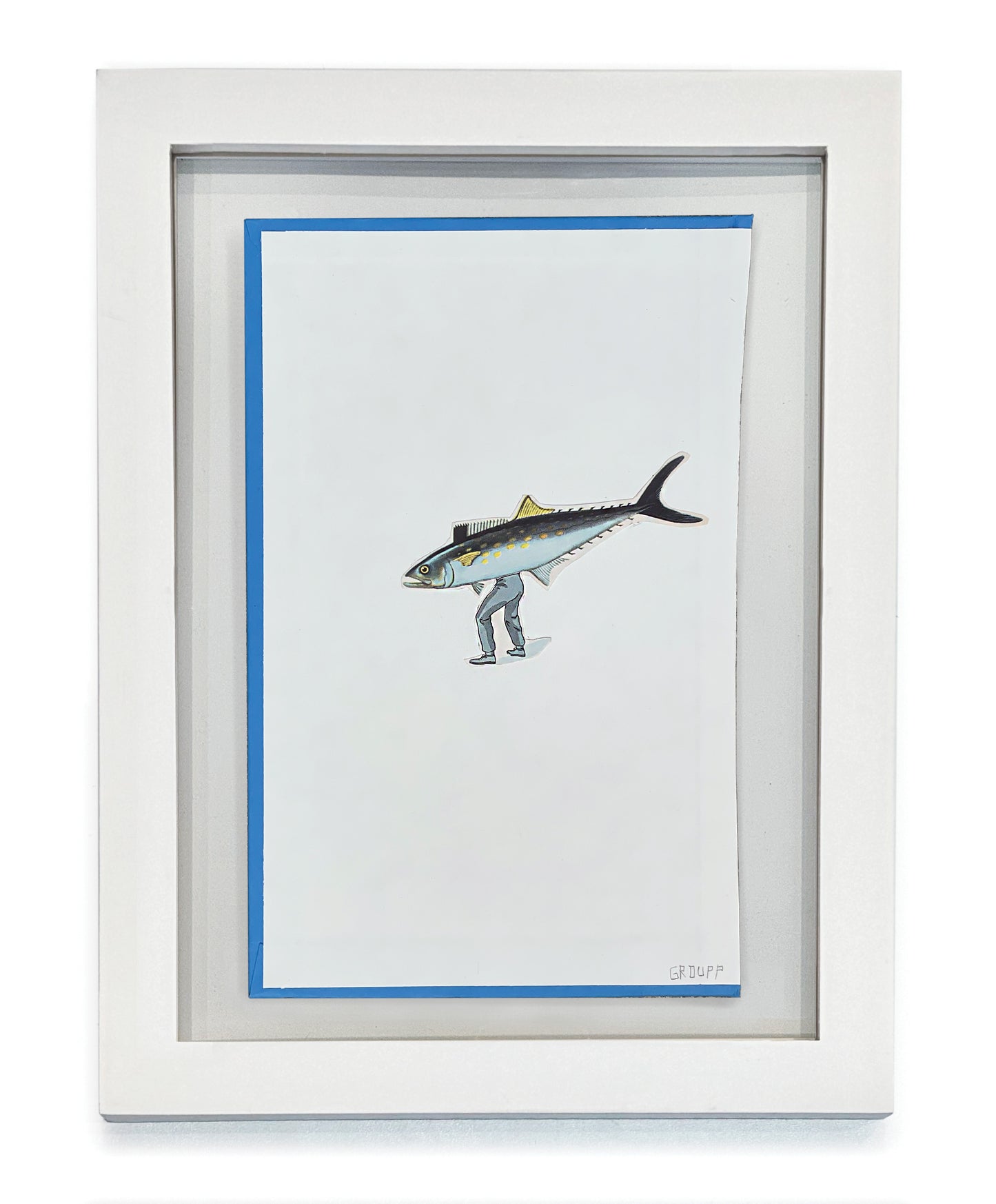 "Aqua Man"  BOOK COVER FRAMED