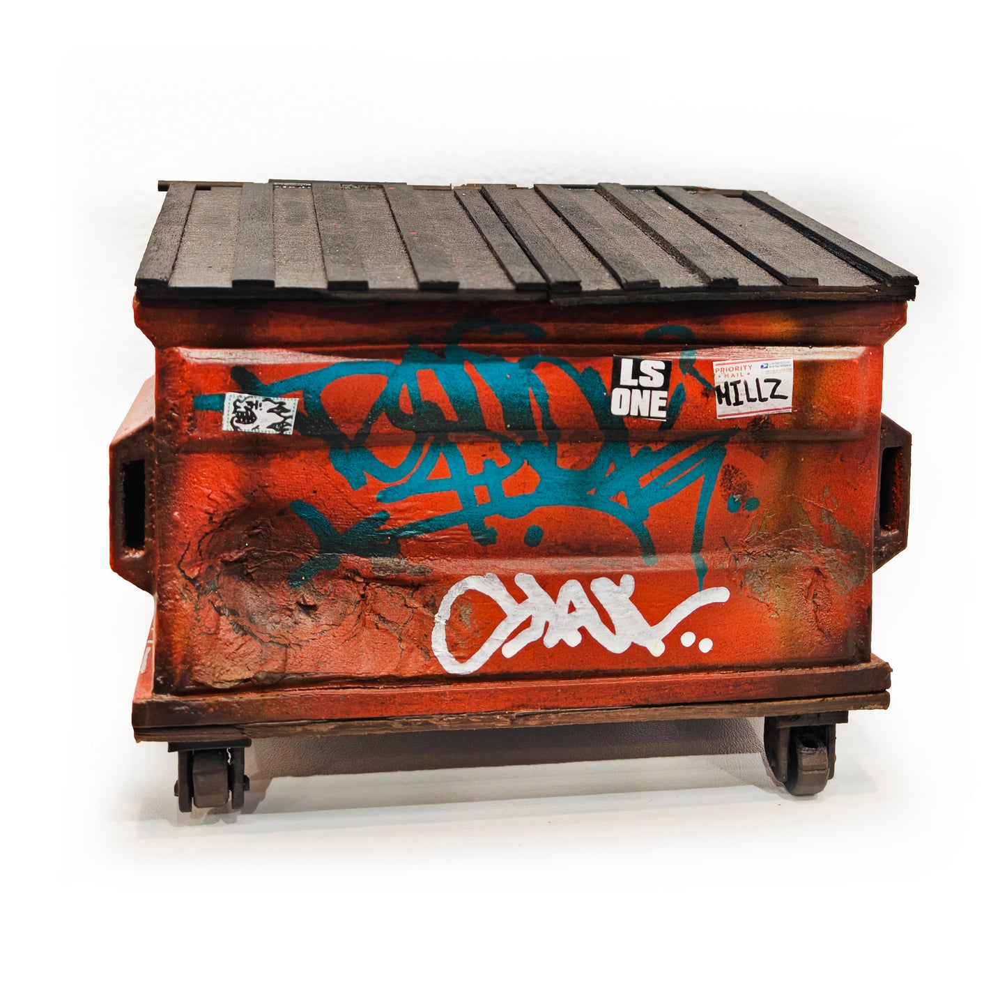 Orange Dumpster
