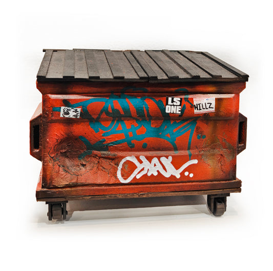 Orange Dumpster